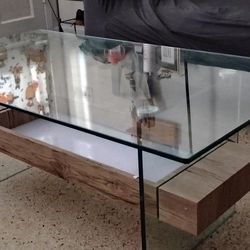 Glass Coffee Table And TV Stand 