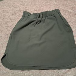 Lululemon On The Fly Skirt *21" Gravity Olive Sage  Green 