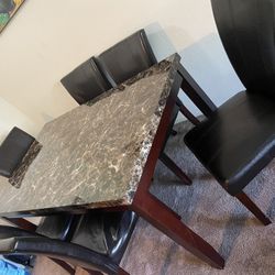 Marble Top Dining Table 