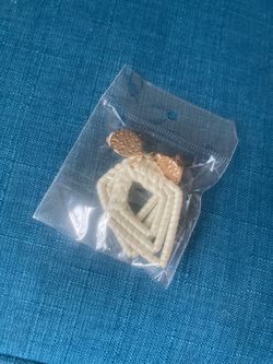 DOLOTTA 6Pairs Rattan Earrings Clip On Dangle Earrings for Women Lightweight Geometric Statement Tassel Woven Bohemian Straw Wicker Handmade Braid Cli