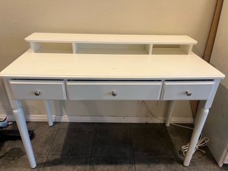 White Vanity Desk