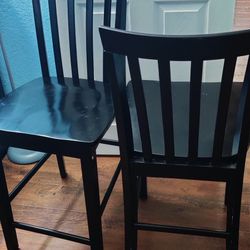4 Counter Height Wood Stools