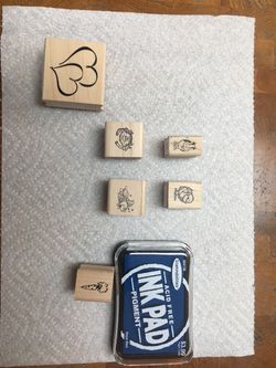 Rubber stamps. Daughter used at her wedding