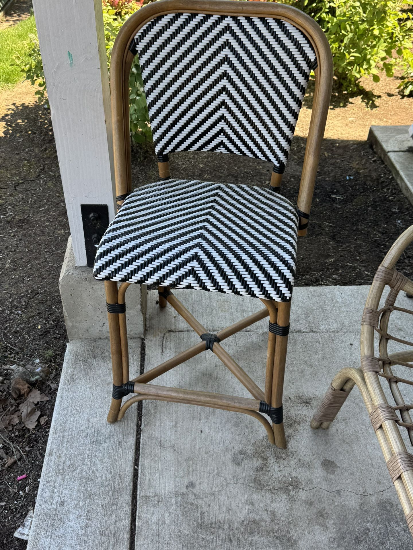 Barstool/rattan Style