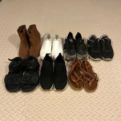 Lot of 7 Pairs of Women's Shoes Size 7.5 See Photos Sketchers, Blowfish Malibu