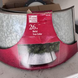 christmas tree metal tree collar 26 inch brand new
