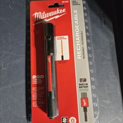 Milwaukee 250 Lumens Internal Rechargeable Penlight W Laser 