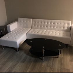 White Sectional Reversible 