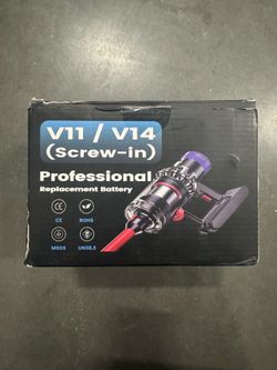 This is a replacement battery for Dyson V11/V14 cordless vacuums (screw-in style).