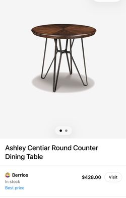 Ashley Centiar Round Counter Dining Table