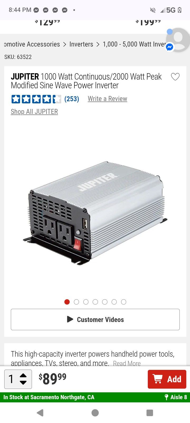 Jupiter 1000 Watt Power Inverter