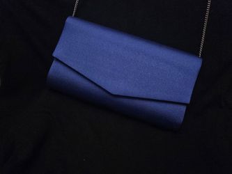 Vintage Blue Fabric Purse