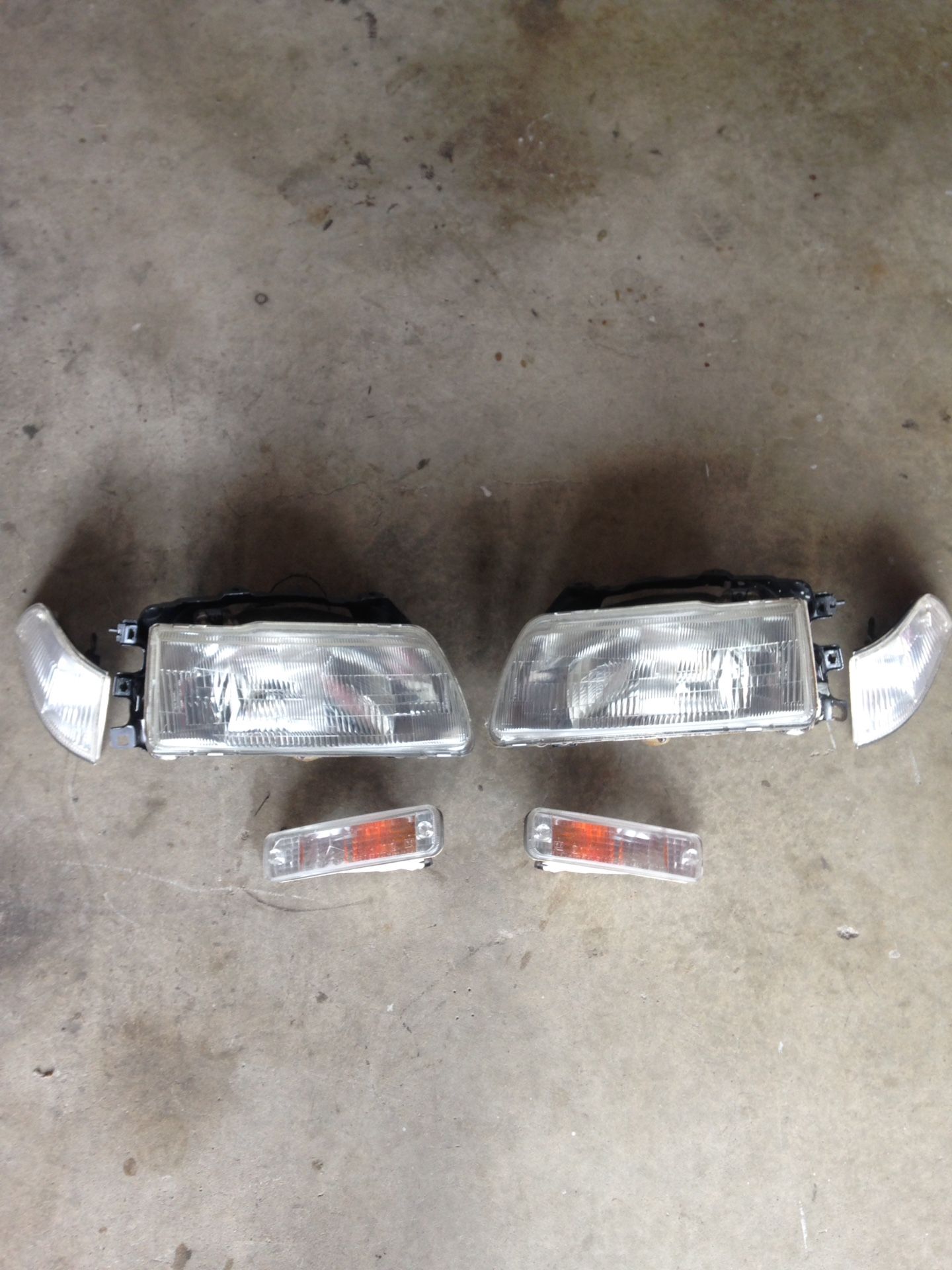 ZC EF headlights, corner lights and bumper lights