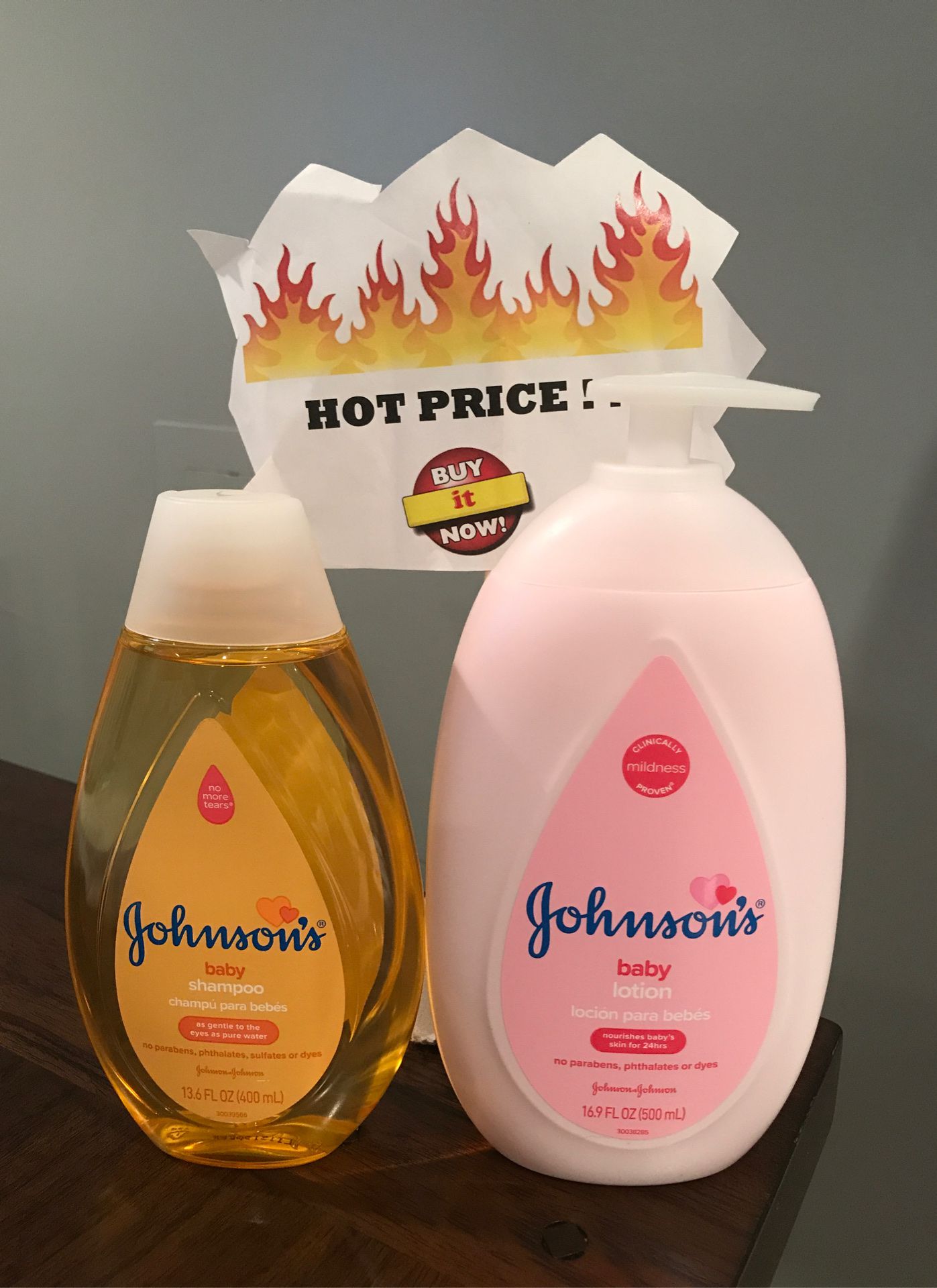 Johnson’s Shampoo or conditioner