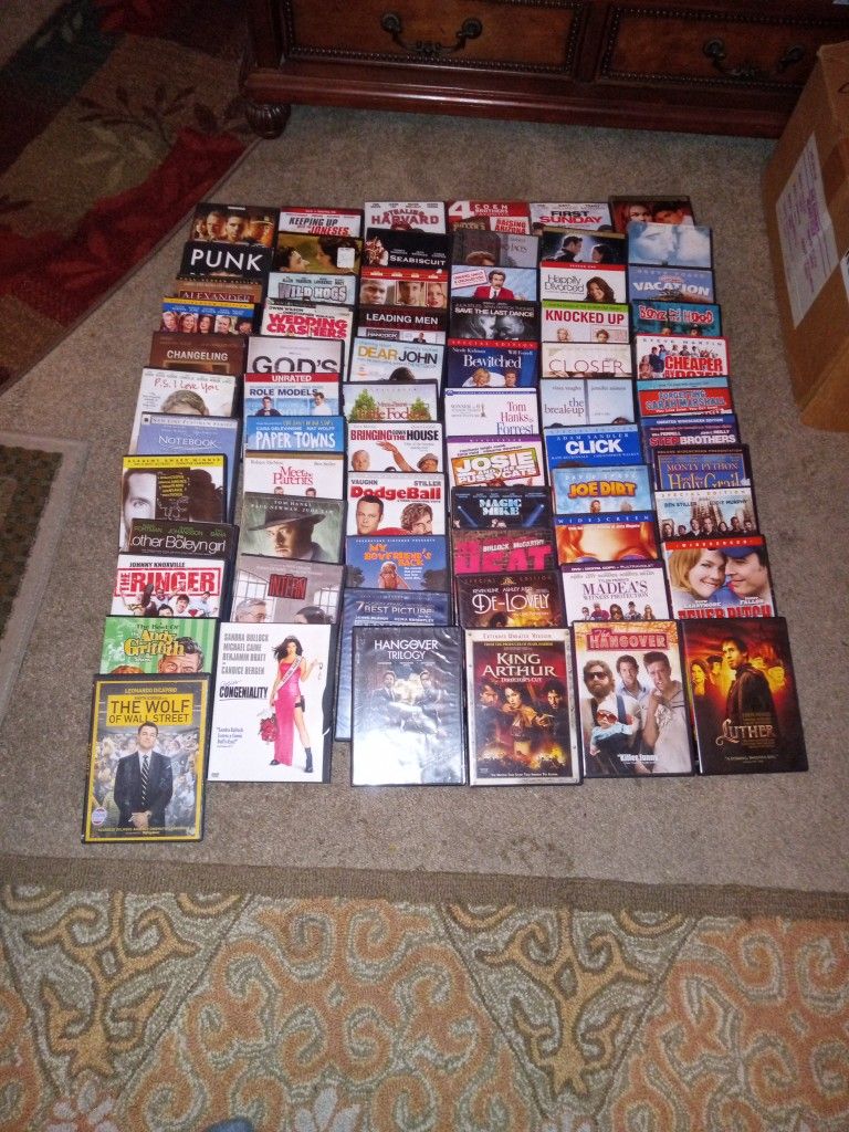 64 Comedy And Family Movies On DVD In Excellent Condition $65 Pickup In West Morristown