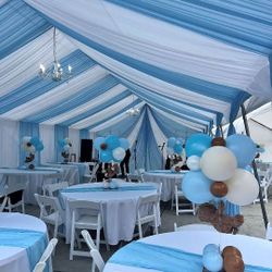 Tent Drapping Chairs Tables