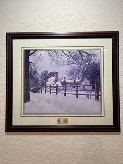 Winter watch framed picture