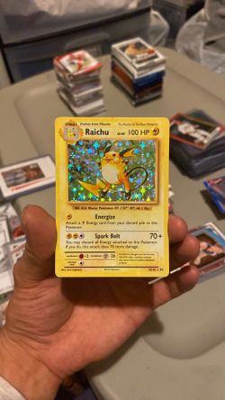 Raichu #036 Evolutions Holofoil Heavily Played Pokémon Card