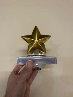 Christmas Tree Star Stocking Hanger Hooks Holiday Decor