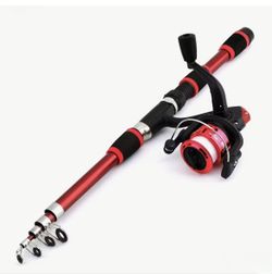 4 of foldable fishing poles with reels