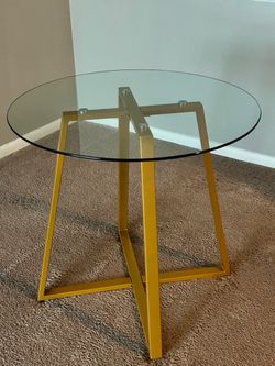 Everything in excellent condition Glass dining table with 4 chairs $120 Sofa bed $70