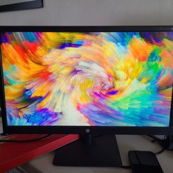 HP monitor, with HDMI cable, 22 inch, full high definition