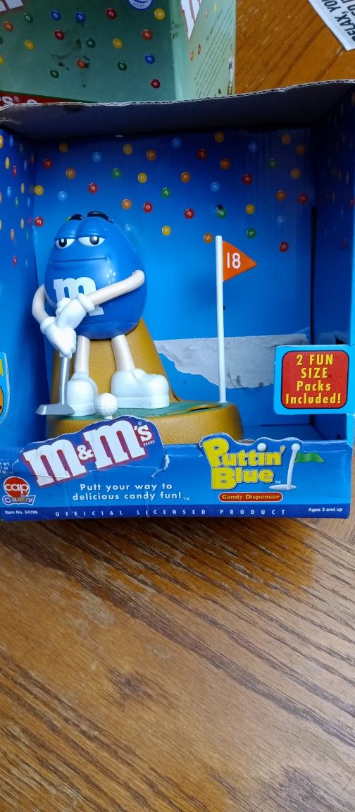 M&M's Puttin' Blue Candy Dispenser