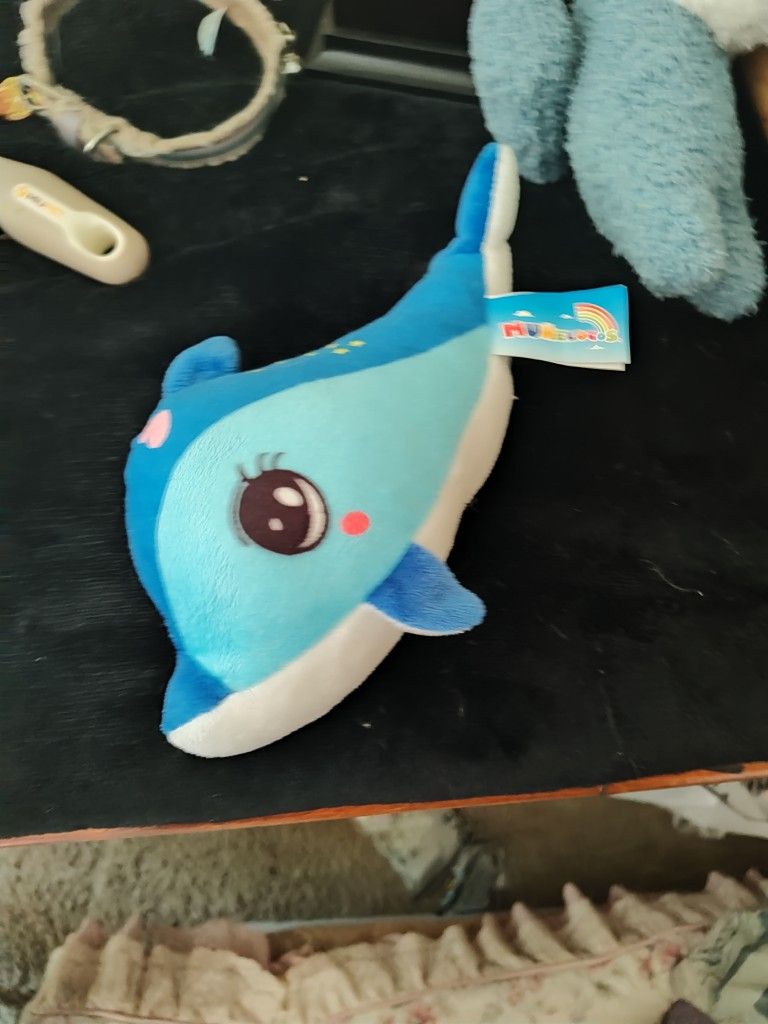 Dolphin Blue Cute Plushie Peluche Delfin