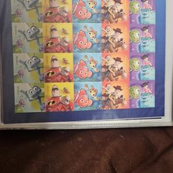 Disney Pixar Postage Stamps ( Mail A Sheet Sheet )