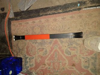 Flat Pry Bar with Orange Grip