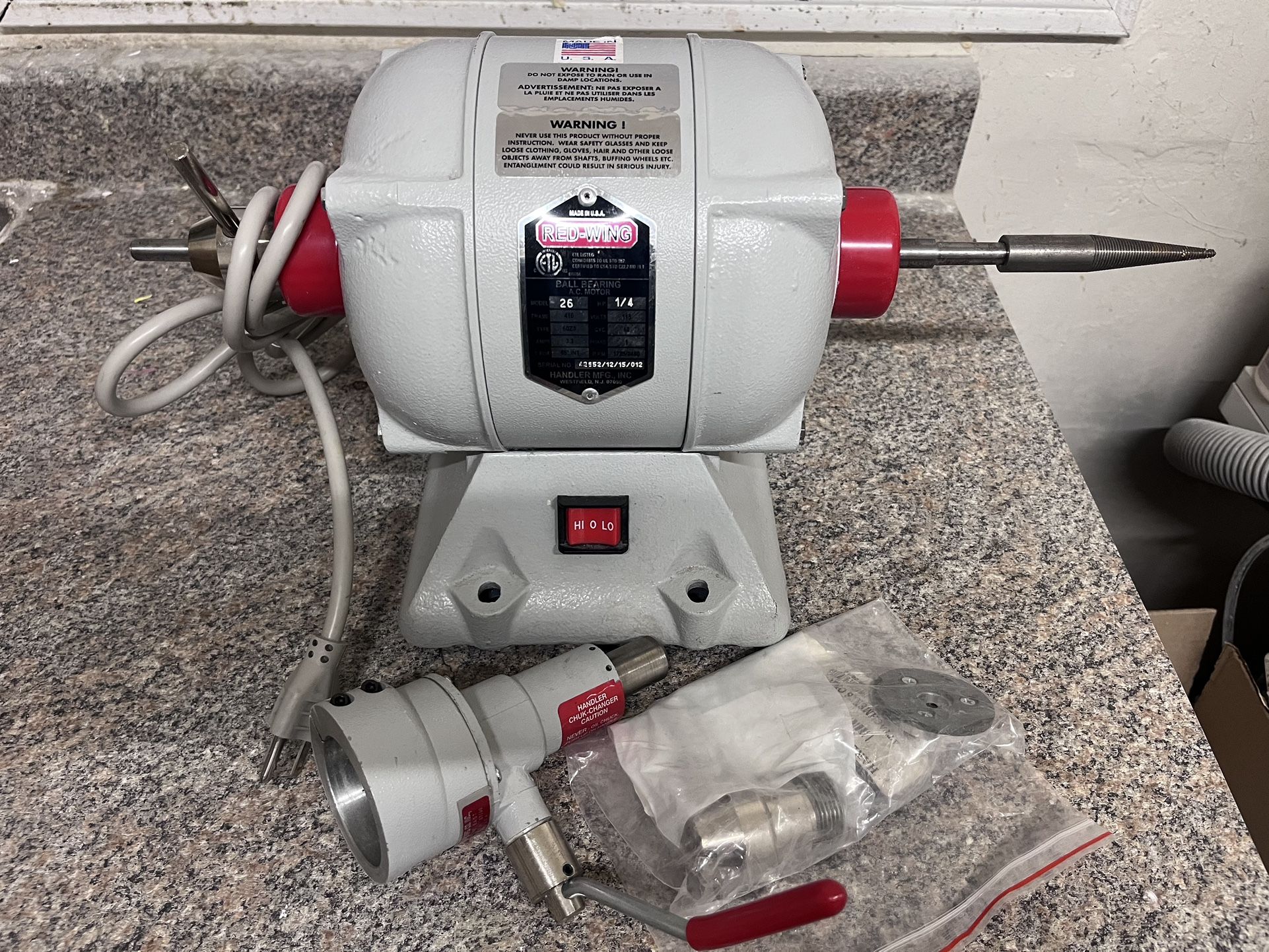 Handler Red Wing Bench Lathe (Like New)