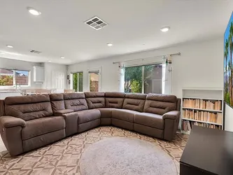 Brown Suede Sectional