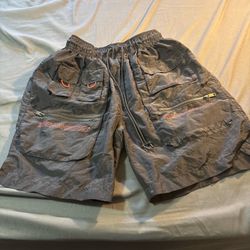 Jordan 23 Engineered Men L Black Utility Shorts Nylon Streetwear
