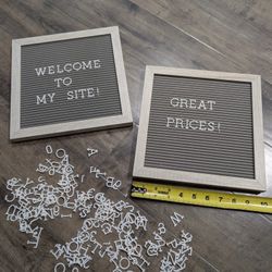 2 Pieces Felt Letter Board With Letters 
