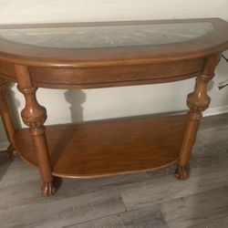 Console Oak Table