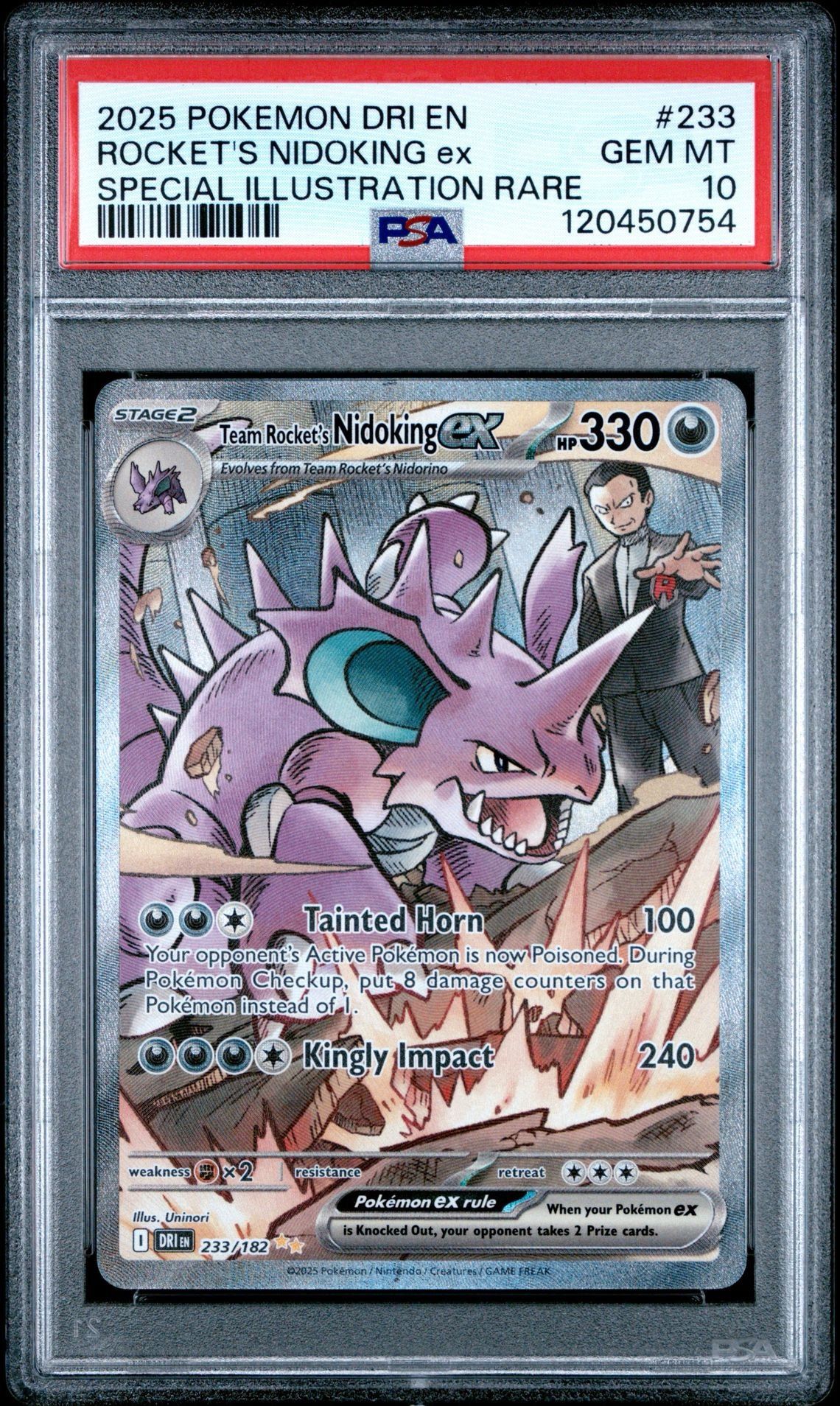 Team Rocket’s Nidoking SIR PSA 10