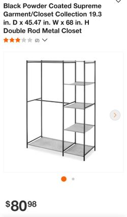 Double Rod Metal Closet