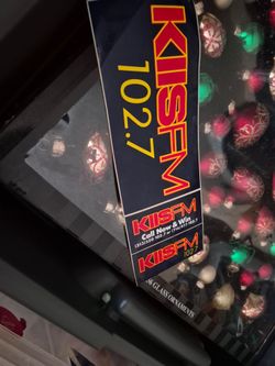 Vintage kissfm 102.7 bunker sticker
