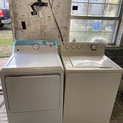 ILL RUN BOTH FOR YOU! BOTH ARE G.E. SUPER CAPACITY WASHER & ELECTRIC DRYER SET!  BOTH  RUN EXCELLENT. NO ISSUES WITH EITHER! 