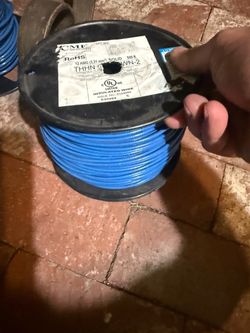 CME 12 AWG THHN Solid Blue Wire 500 ft