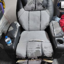 Free  Massaging Recliner With Remote Also Lifts