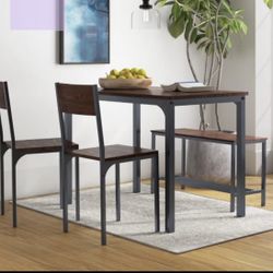 Pickell 4-Person Dining Table Set 