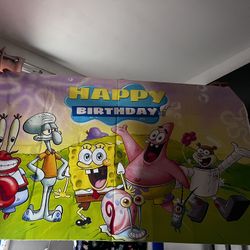 Spongebob Birthday Banner