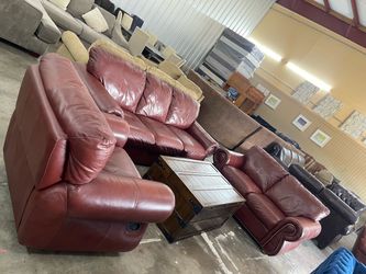 Leather living rooms sets 3 pieces