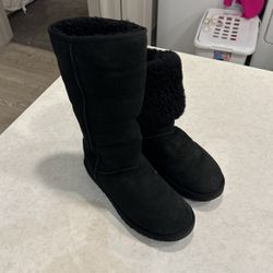UGG Australia 🇦🇺 Black Tall Boots W-Sz-10