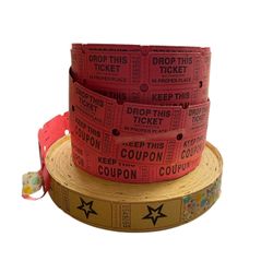 Raffle Drawing Tickets - Lot of 3 Rolls!