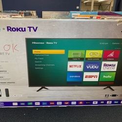 Hisense ROKU 4K Smart TV Open box w/ warranty 69MG