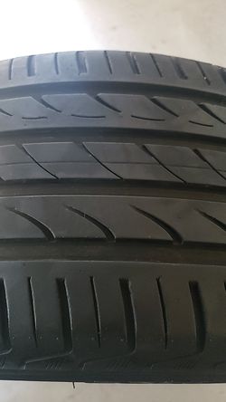 Delinte in good condition one tire 225 45 17 70% tread