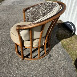 Rattan Barrel Chair Haywood Wakefield