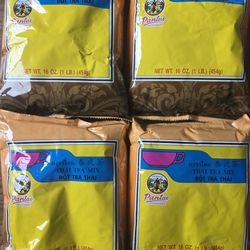 Pantainorasingh Thai Tea Mix, 16-Ounce Bags (Pack Of 4)